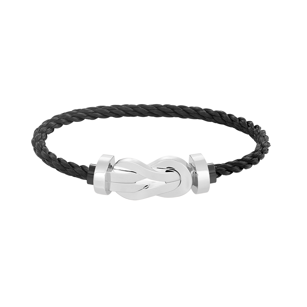 [Vicky]CHANCE LARGE 8 FIGURE BUCKLE NO DIAMOND BRACELET SILVER