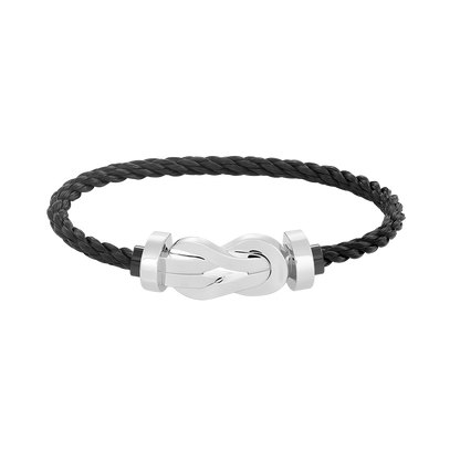 [Vicky]CHANCE LARGE 8 FIGURE BUCKLE NO DIAMOND BRACELET SILVER