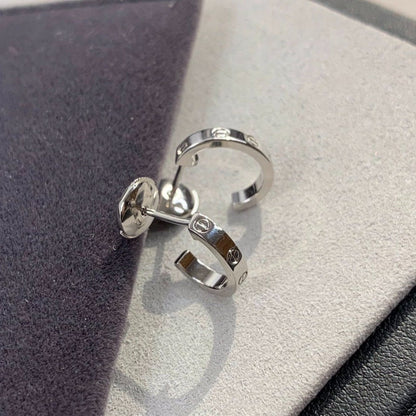 [Vicky]LOVE EARRINGS 2.65MM SILVER