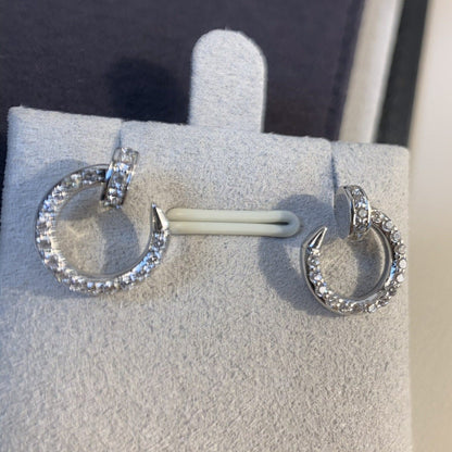 [Vicky]JUSTE EARRINGS SILVER DIAMONDS