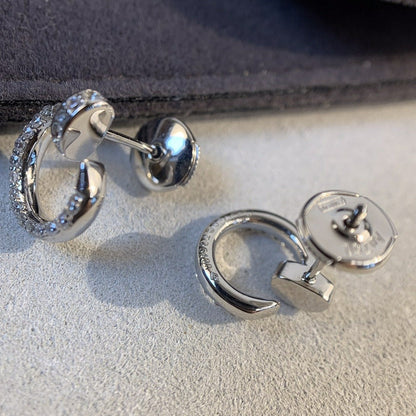[Vicky]JUSTE EARRINGS SILVER DIAMONDS
