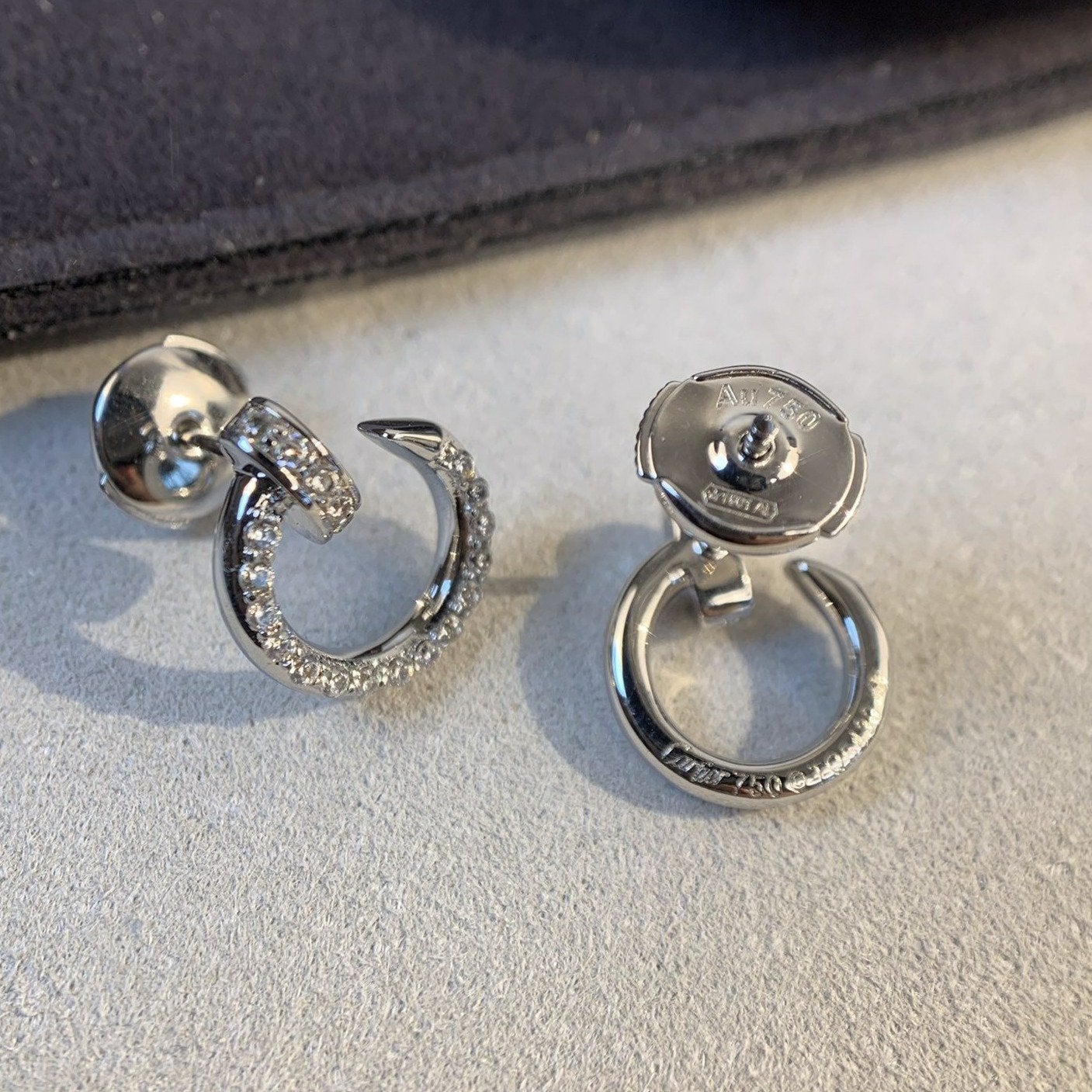 [Vicky]JUSTE EARRINGS SILVER DIAMONDS