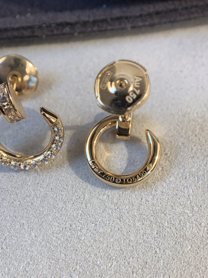[Vicky]JUSTE EARRINGS GOLD DIAMONDS