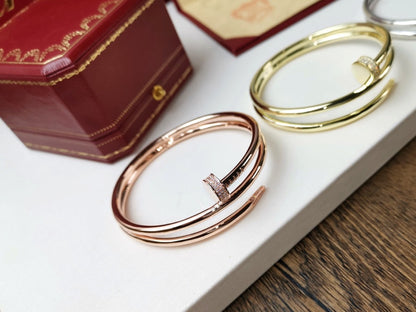 [Vicky]JUSTE BRACELET 3.5MM DOUBLE ROW DIAMOND