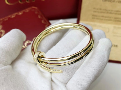 [Vicky]JUSTE BRACELET 3.5MM DOUBLE ROW DIAMOND