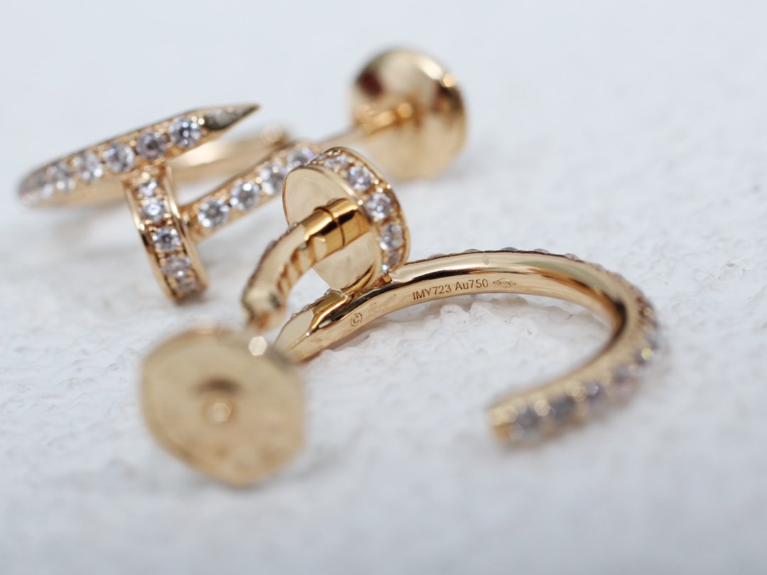 [Vicky]JUSTE EARRINGS 12.75MM PINK GOLD DIAMOND