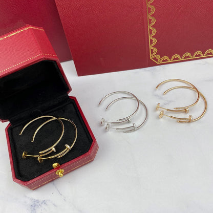 [Vicky]JUSTE EARRINGS FULL DIAMONDS 1.8MM