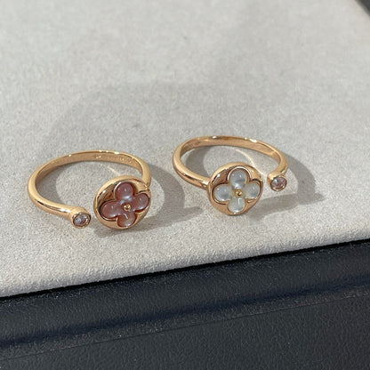 [Vicky]SUN 1 DIAMOND PINK MOP RING