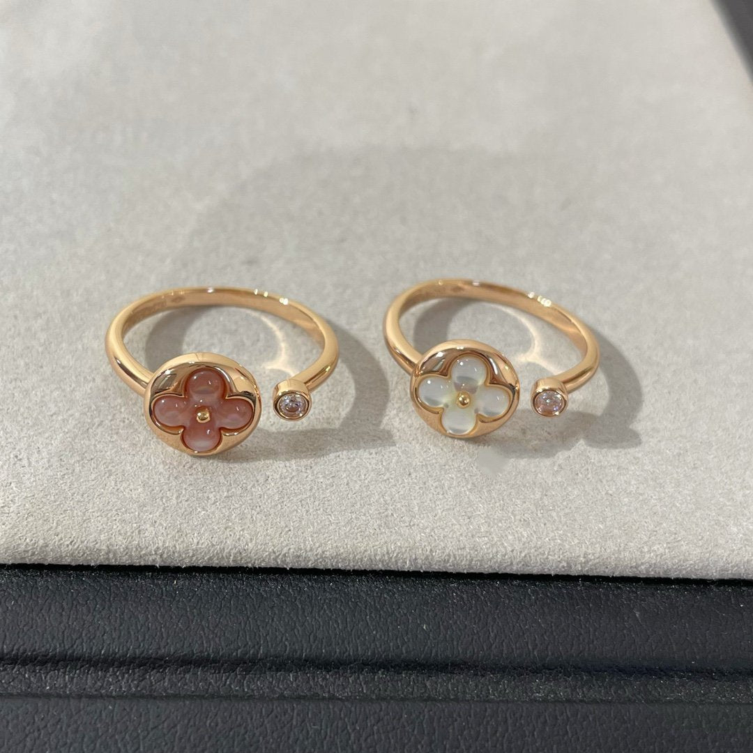 [Vicky]SUN 1 DIAMOND PINK MOP RING