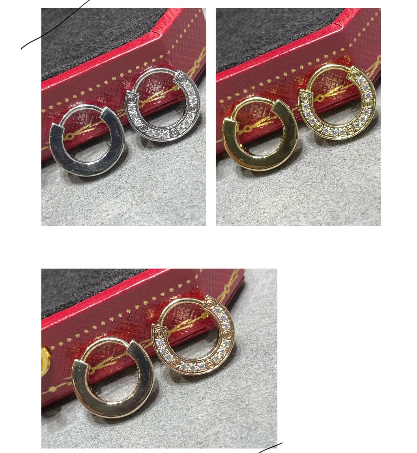 [Vicky]LOVE DIAMOND EARRINGS