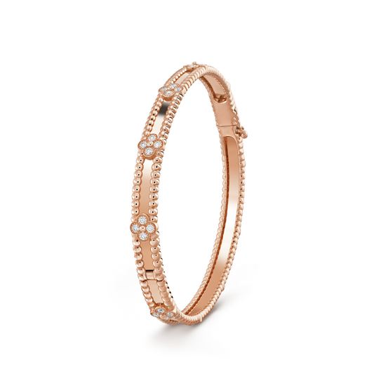 [Vicky]CLOVER BRACELET 4MM DIAMONDS