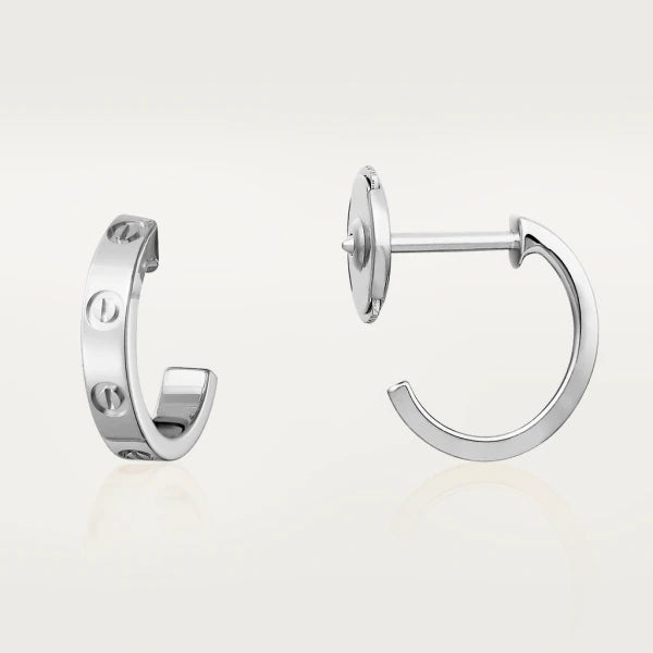 [Vicky]LOVE EARRINGS 2.65MM SILVER