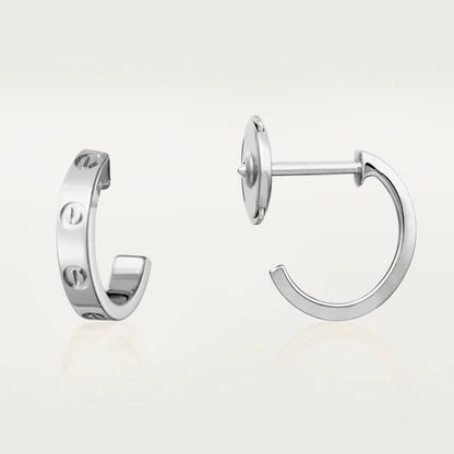[Vicky]LOVE EARRINGS 2.65MM SILVER
