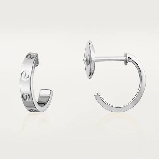[Vicky]LOVE EARRINGS 2.65MM SILVER