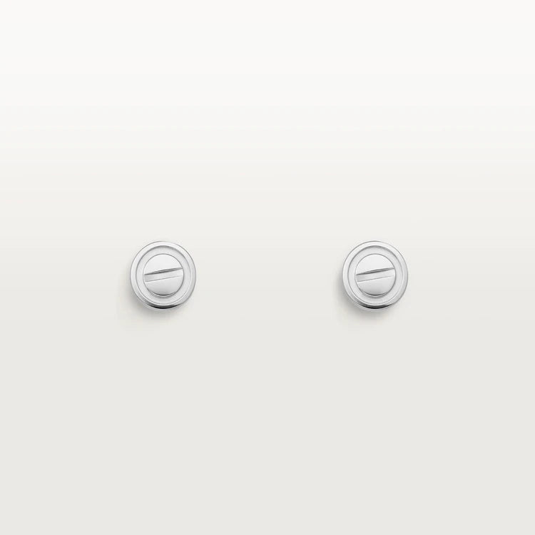 [Vicky]LOVE EARRINGS SILVER 10MM