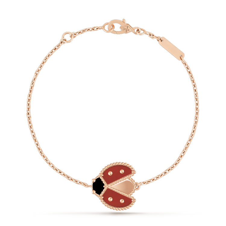 [Vicky]LUCKY SPRING 1 MOTIF PINK GOLD BRACELET