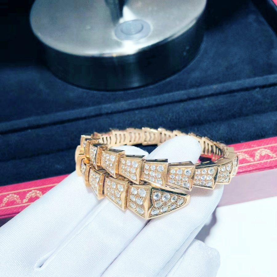 [Vicky]SERPENTI BRACELET 8MM PINK GOLD DIAMOND
